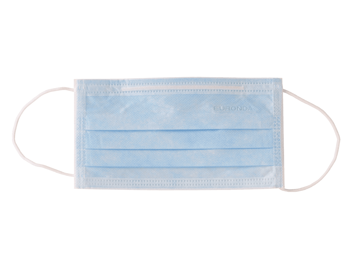 Medizinische Maske blau - Mundschutz 3-lagig
