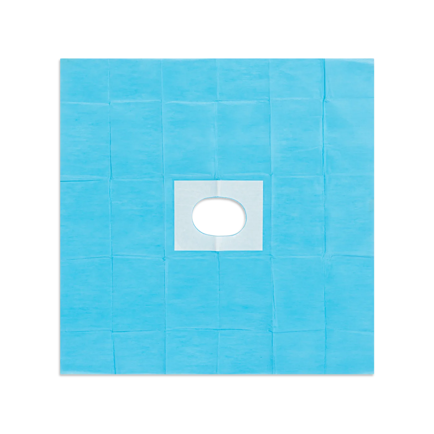 Abdecktuch 50x50 cm mit Lochausschnitt 6x9 cm